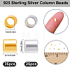 50Pcs 2 Colors 925 Sterling Silver Crimp Beads STER-BBC0009-67-2