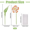 2Pcs Glass Flower Display Decorations AJEW-CO0001-04B-2