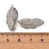 Brass Micro Pave Cubic Zirconia Pendant Bails KK-D378-15P-3