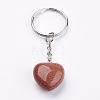 Synthetic Goldstone Keychain KEYC-F019-02F-2