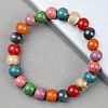 Handmade Porcelain Beaded Stretch Bracelets for Women FS-WG726AB-02-1