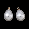 ABS Plastic Pearl Pendants FIND-Z105-03H-01G-1