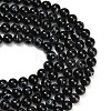 Natural Black Agate Beads Strands G-B178-Q01-12mm-5