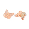 Electroplate Transparent Glass Beads EGLA-N057-03D-3