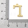 Rack Plating Brass Micro Pave Cubic Zirconia Pendant KK-H449-76G-22-4