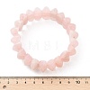 Bicone Natural Rose Quartz Beads Stretch Bracelets for Women BJEW-C097-05C-5