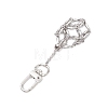 304 Stainless Steel Macrame Chain Pouch Empty Stone Holder Pendant Decoration HJEW-JM02077-3