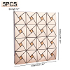 Square Mosaic Aluminum Plastic Self-Adhesive Wall Stickers DIY-WH0257-15B-4