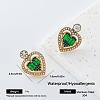 304 Stainless Steel Rhinestone Stud Earrings for Women PM4450-1-1