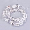 Natural Quartz Crystal Beads Strands X-G-I201-C-1