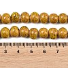 Handmade Fancy Antique Glazed Porcelain Ceramic Round Beads Strands PORC-L019-8mm-02-3