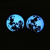 Fluorescent Glass Cabochons GGLA-T004-12A-4