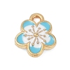 Alloy Enamel Pendants X-FIND-Z070-05G-02-1