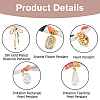 304 Stainless Steel & Enamel & ABS Plastic Pearl & Brass Pendant Necklaces NJEW-HS00026-4
