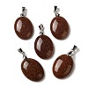 Synthetic Goldstone Pendants G-Z055-03P-24-1