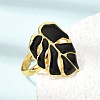 304 Stainless Steel Enamel Cuff Open Rings SA-CBA369F-02G-02-2