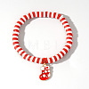 Christmas 304 Stainless Steel Enamel Charm Bracelets ZQ4442-10-1