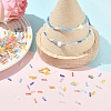 600Pcs 6 Styles Transparent Glass Twist Bugle Beads EGLA-YW0005-82-5