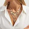 Alloy Iron Rhinestone Necklaces Set WG4BFA9-03-1