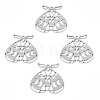 DICOSMETIC 5Pcs 201 Stainless Steel Pendants STAS-DC0009-46P-3