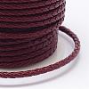 Braided Cowhide Leather Cord NWIR-N005-01J-3mm-3