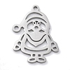 Christmas Theme Anti-Tarnish 304 Stainless Steel Pendants LS-STAS-R003-04P-02-1