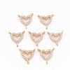 Brass Micro Pave Cubic Zirconia Chandelier Component Links KK-S359-084-RS-1