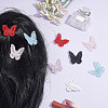 48Pcs 6 Colors Lace Butterfly Alligator Hair Clips PHAR-CP0001-15-4