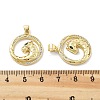 Brass Micro Pave Cubic Zirconia Pendants KK-Z098-01G-01-3