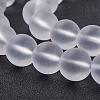 Frosted Round Glass Beads Strands G-F432-12mm-3