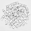 100Pcs Tibetan Style Alloy European Beads TIBE-DC0001-02-1