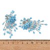 Glass Seed Beads Stud Earrings for Women EJEW-MZ00760-01-5