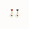 Alloy Enamel Clip-on Earrings FS-WG33BF3-02-2