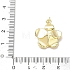 Brass Micro Pave Clear Cubic Zirconia Pendants CU-CBADD0C-03G-01-3