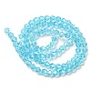 Transparent Electroplate Glass Beads Strands GLAA-F029-2mm-C20-2