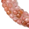 Natural Red Agate Beads Strands G-L653-B01-3mm-4