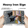 Vintage Metal Tin Sign AJEW-WH0189-379-3