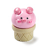 Opaque Resin Cute Pig Imitation Food Decoden Cabochons CRES-M016-01D-1
