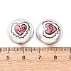 Plating Printed Acrylic Beads AC-CBA655C-12-3