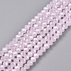 Electroplate Glass Beads Strands EGLA-A044-J2mm-A02-5