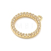 Brass Micro Pave Cubic Zirconia Pendants KK-C254-01B-G-2