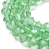 Transparent Electroplate Glass Beads Strands EGLA-A039-T4mm-A24-3