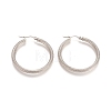 201 Stainless Steel Geometric Hoop Earrings STAS-D171-12A-P-1