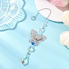 Glass Teardrop Hanging Suncatchers HJEW-JM04755-01-1
