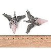Natural Rose Quartz Pendants GG-C001-02J-3