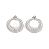 Non-Tarnish Ring 304 Stainless Steel Stud Earrings for Women EJEW-L272-009P-1