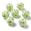 Handmade Pearlized Porcelain Beads PORC-G010-01G-1