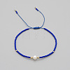 Adjustable Glass Seed Bead Braided Bead Bracelets for Women VT9382-22-1