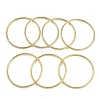 7Pcs Round Vacuum Plating 201 Stainless Steel Bangles Sets for Women BJEW-F476-08G-02-3