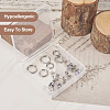 16Pcs 8 Style Clear Cubic Zirconia Stud Earrings & Titanium Steel Huggie Hoop Earrings DIY-TA0004-54-3